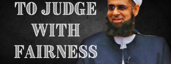 to judge with fairness